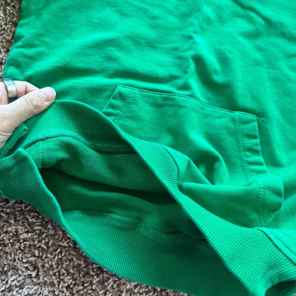 Green Kids Hoodie Size 5 (Fits 4-5T) Cotton Pullover